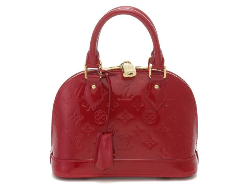 LOUIS VUITTON Alma Shoulder Bag Vernis Pomme d Amour